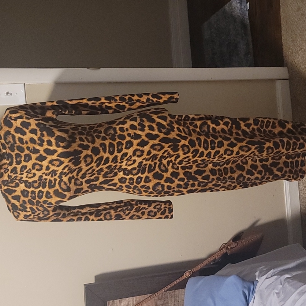 Long sleeve leopard 🐆 dress